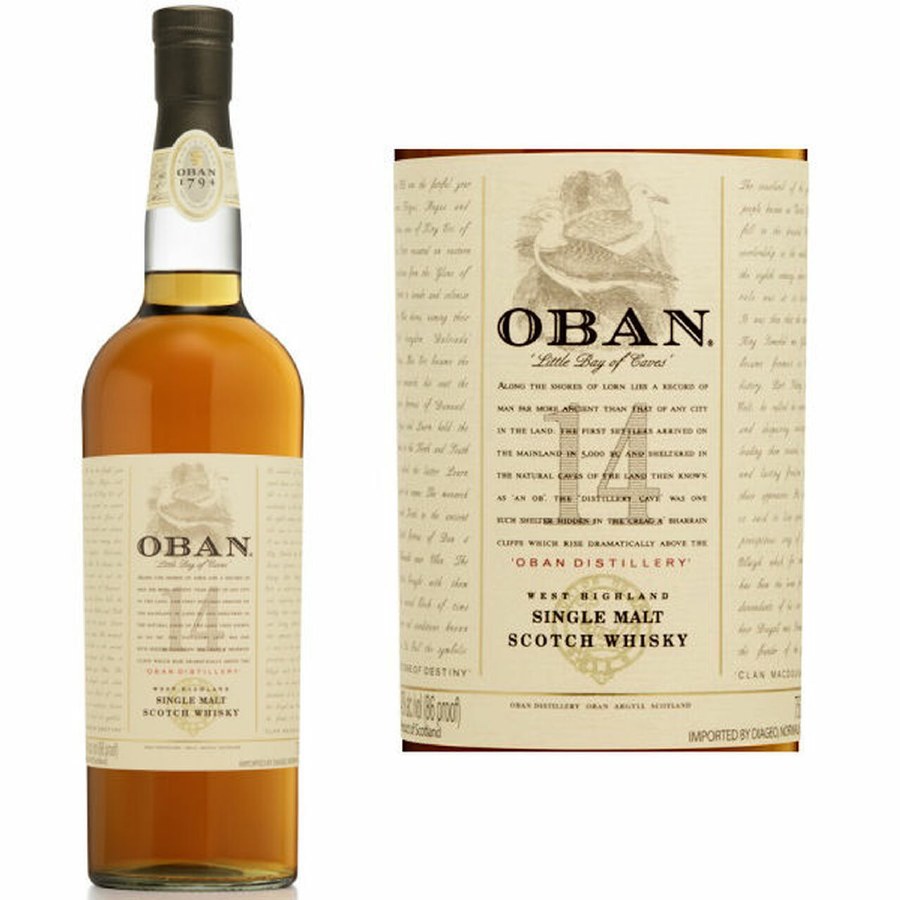 Oban 14 Year Single Malt Scotch Whisky (750 ml)